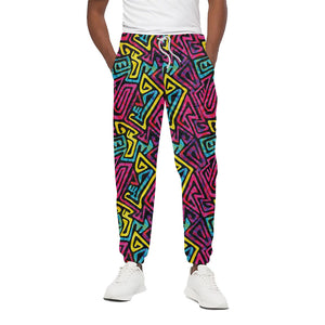 Psychedelic Funky Pattern Print Cotton Pants