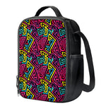 Psychedelic Funky Pattern Print Crossbody Lunch Bag
