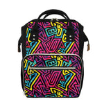 Psychedelic Funky Pattern Print Diaper Bag