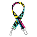 Psychedelic Funky Pattern Print Dog Seat Belt