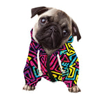 Psychedelic Funky Pattern Print Dog Zip Up Hoodie