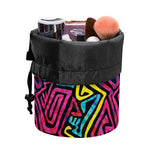 Psychedelic Funky Pattern Print Drawstring Makeup Bag