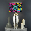 Psychedelic Funky Pattern Print Drum Lamp Shade
