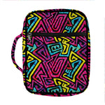 Psychedelic Funky Pattern Print Front Pocket Bible Bag