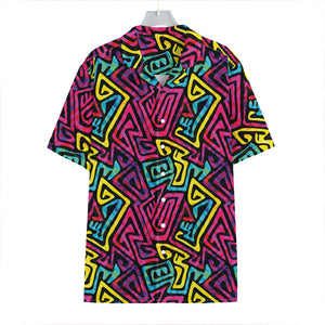 Psychedelic Funky Pattern Print Hawaiian Shirt