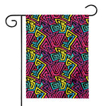 Psychedelic Funky Pattern Print House Flag