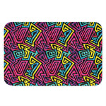 Psychedelic Funky Pattern Print Indoor Door Mat