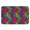 Psychedelic Funky Pattern Print Indoor Door Mat