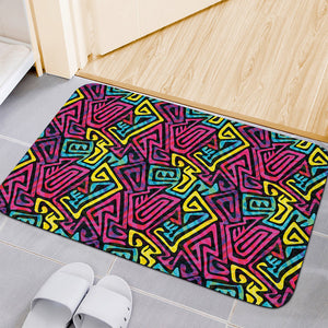 Psychedelic Funky Pattern Print Indoor Door Mat