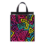 Psychedelic Funky Pattern Print Insulated Lunch Tote