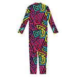 Psychedelic Funky Pattern Print Jumpsuit