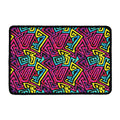 Psychedelic Funky Pattern Print Kitchen Mat