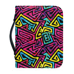 Psychedelic Funky Pattern Print Leather Bible Cover