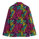 Psychedelic Funky Pattern Print Men's Blazer