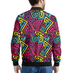 Psychedelic Funky Pattern Print Men's Bomber Jacket