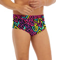 Psychedelic Funky Pattern Print Men's Briefs