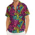 Psychedelic Funky Pattern Print Men's Deep V-Neck Shirt