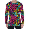 Psychedelic Funky Pattern Print Men's Long Sleeve T-Shirt