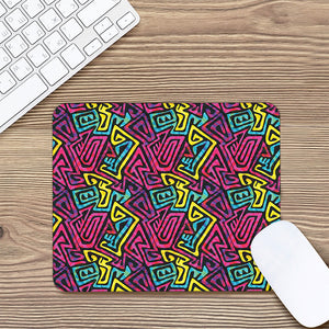 Psychedelic Funky Pattern Print Mouse Pad