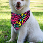 Psychedelic Funky Pattern Print Over The Collar Dog Bandana