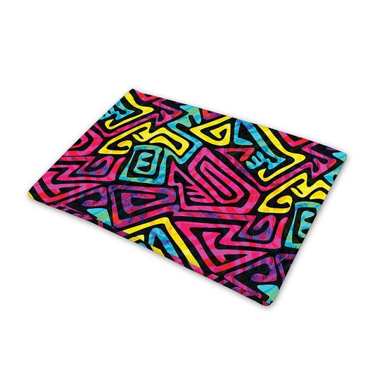 Psychedelic Funky Pattern Print Pet Cooling Mat Cover