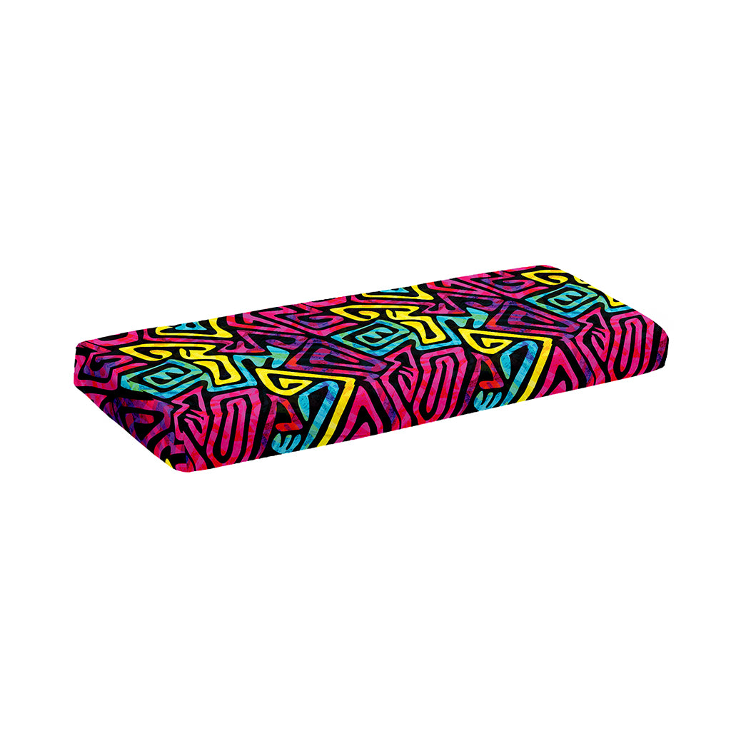 Psychedelic Funky Pattern Print Piano Keyboard Cover
