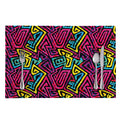 Psychedelic Funky Pattern Print Placemat