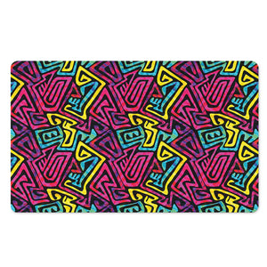 Psychedelic Funky Pattern Print Polyester Doormat