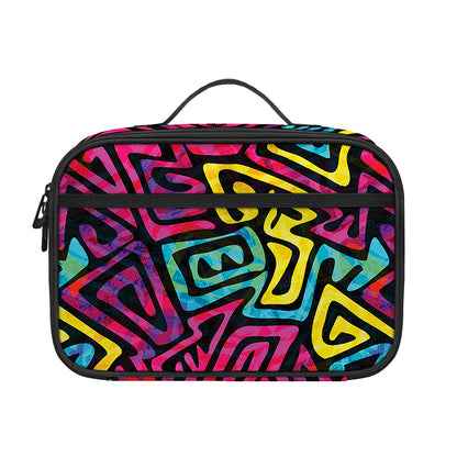 Psychedelic Funky Pattern Print Portable Lunch Bag