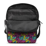 Psychedelic Funky Pattern Print Rectangular Crossbody Bag