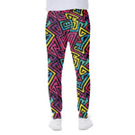 Psychedelic Funky Pattern Print Scuba Joggers