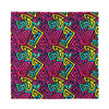 Psychedelic Funky Pattern Print Silk Bandana