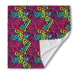 Psychedelic Funky Pattern Print Silk Bandana