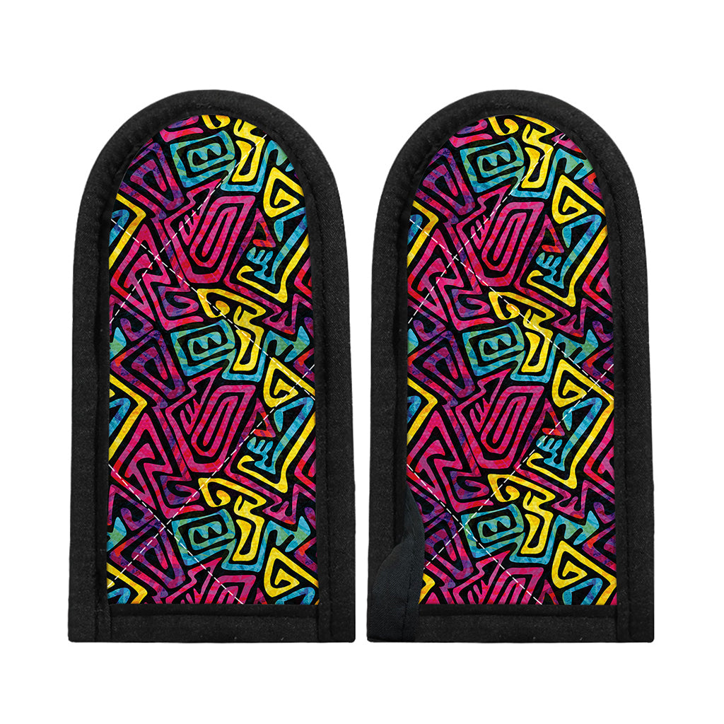 Psychedelic Funky Pattern Print Skillet Handle Cover