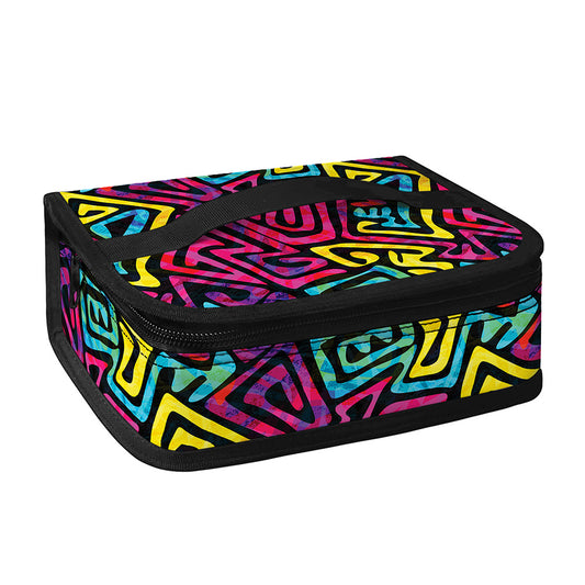 Psychedelic Funky Pattern Print Small Lunch Bag