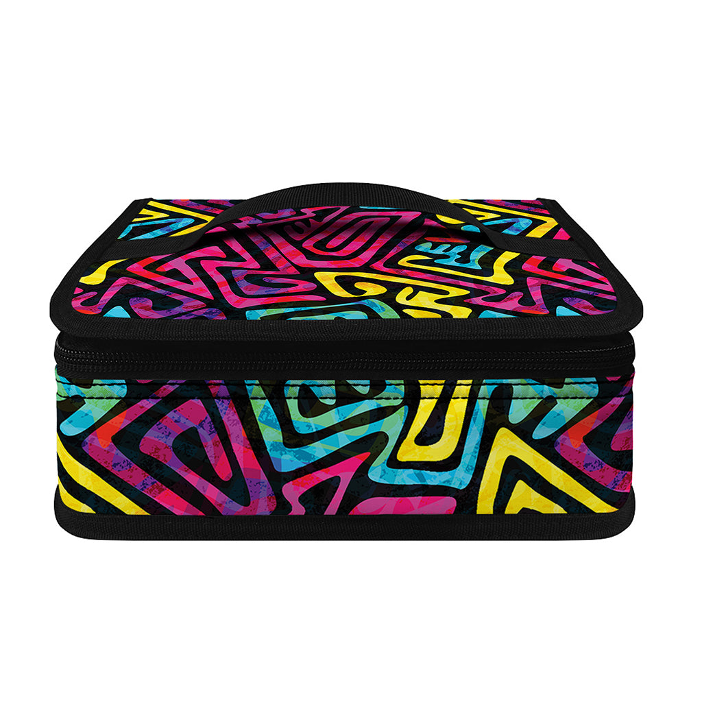 Psychedelic Funky Pattern Print Small Lunch Bag