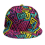 Psychedelic Funky Pattern Print Snapback Cap