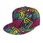 Psychedelic Funky Pattern Print Snapback Cap