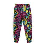 Psychedelic Funky Pattern Print Sweatpants