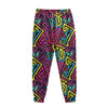 Psychedelic Funky Pattern Print Sweatpants