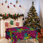 Psychedelic Funky Pattern Print Tablecloth