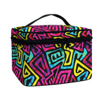 Psychedelic Funky Pattern Print Travel Makeup Bag