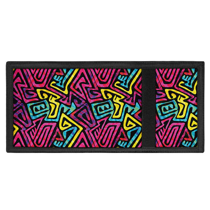 Psychedelic Funky Pattern Print Trifold Wallet
