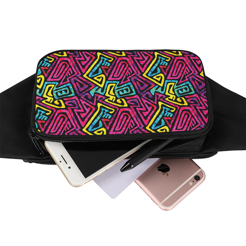 Psychedelic Funky Pattern Print Waist Bag