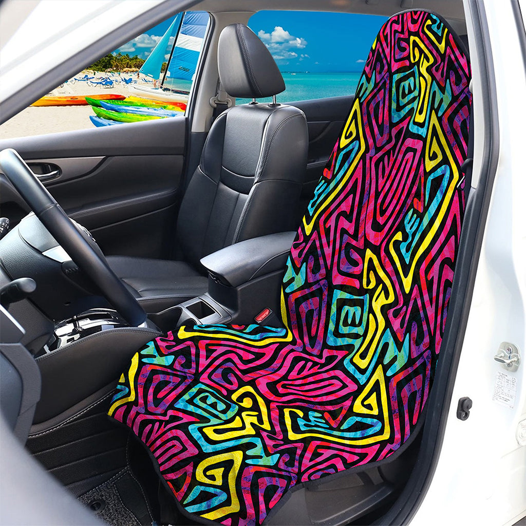 Psychedelic Funky Pattern Print Waterproof Car Seat Cover