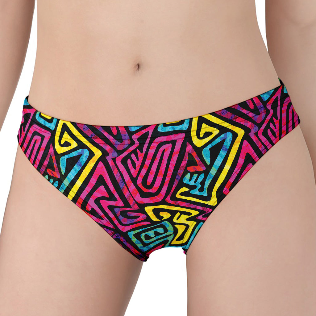 Psychedelic Funky Pattern Print Women's Panties