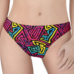 Psychedelic Funky Pattern Print Women's Thong