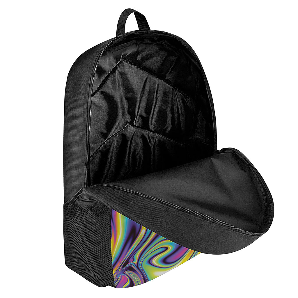 Psychedelic Gradient Print 17 Inch Backpack