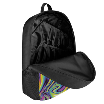 Psychedelic Gradient Print 17 Inch Backpack