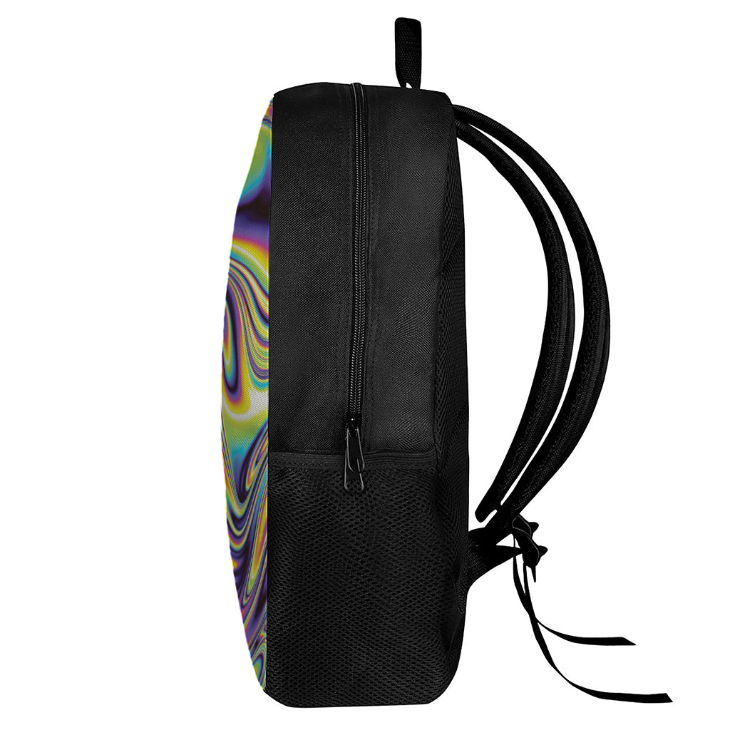 Psychedelic Gradient Print 17 Inch Backpack